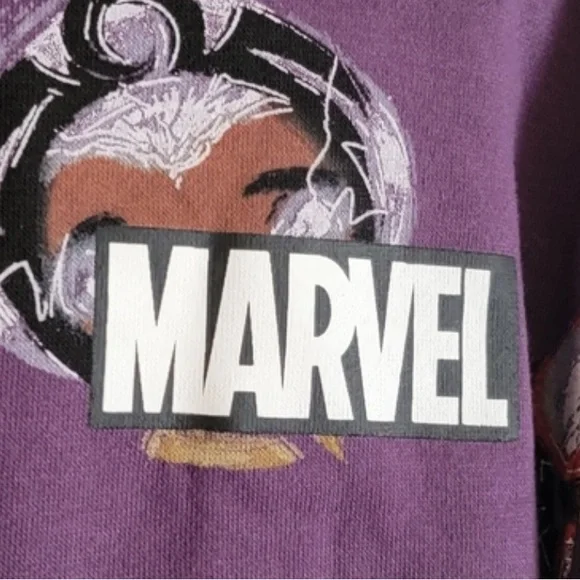 Marvel Artist Series X Nikkolas Smith Cropped Sweater Black Panther Spiderman - Picture 4 of 4